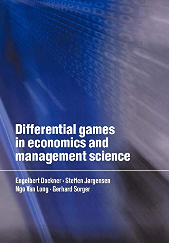 Differential Games Econ Mgmt Sci von Cambridge University Press